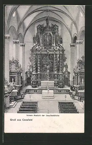 AK Coesfeld, Innere Ansicht der Jesuitenkirche