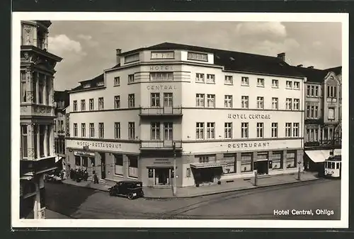 AK Ohligs, Hotel-Restaurant Central aus der Vogelschau