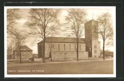 AK Waltrop, Marienkirche mit Pastorat