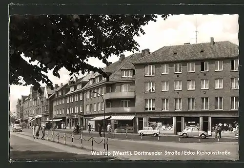 AK Waltrop, Dortmudner Strasse Ecke Riphausstrasse