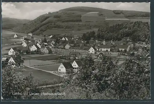 AK Liesen, Ortsansicht aus der Vogelschau