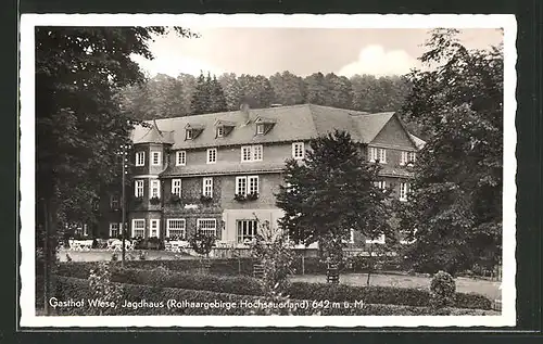 AK Jagdhaus, Blick zum Gasthaus Wiese