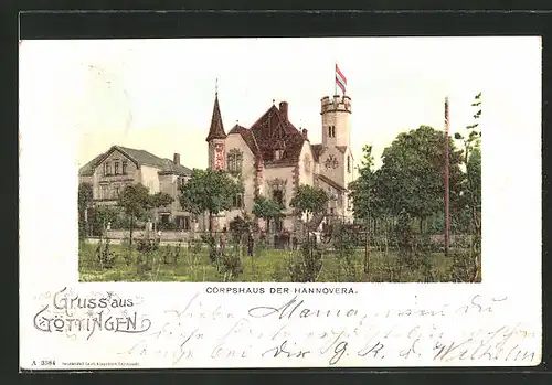 AK Göttingen, Verbindungshaus des Corps Hannovera