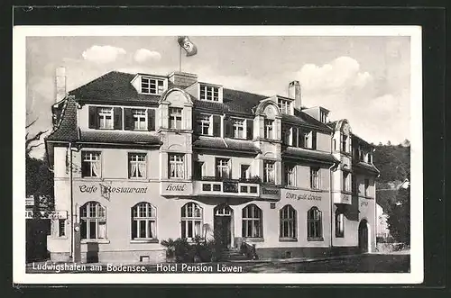AK Ludwigshafen, Hotel-Pension Löwen von Fritz Glöckler