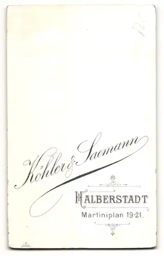 Fotografie Köhler & Saemann, Halberstadt, Bürgerlicher mit Schnurrbart