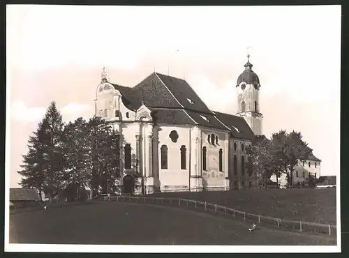 Fotografie M. Lang, Fotohaus am Dom, Ansicht Steingaden, Partie an der Wieskirche