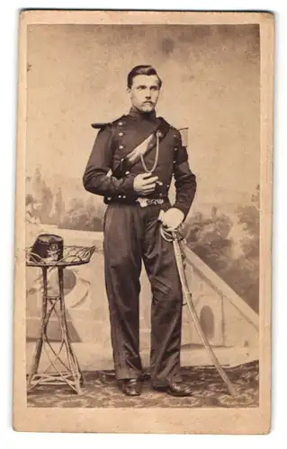 Fotografie Franz Hanfstaengl, München, Portrait Max Erismann in Uniform