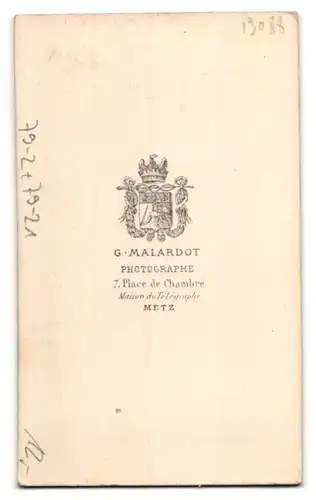 Fotografie G. Malardot, Metz, Portrait kathol. Geistlicher