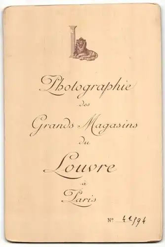 Fotografie Grands Magasins du Louvre, Paris, Portrait bürgerliche Dame