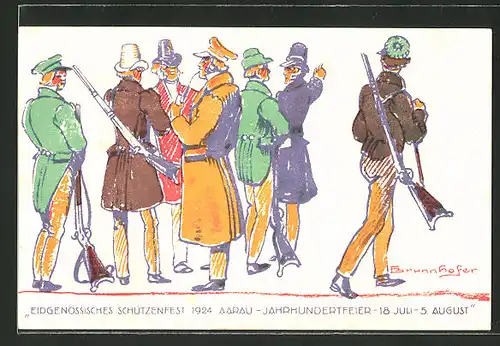 AK Aarau, Eidgenössisches Schützenfest 1924, Jahrhundertfeier, Schützenverein