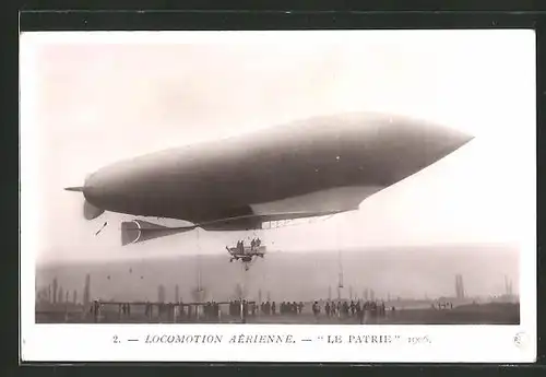 AK Französischer Zeppelin "Le Patrie" 1906
