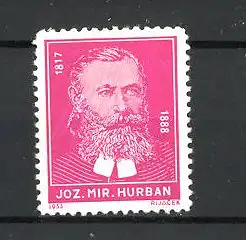 Reklamemarke Porträt Joz. Mir. Hurban 1817-1888