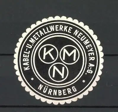 Reklamemarke Nürnberg, Kabel- u. Metallwerke Neumeyer AG