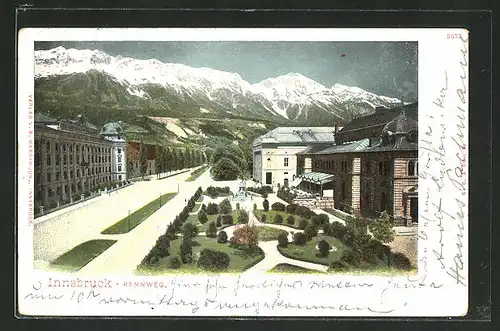 AK Innsbruck, Rennweg mit Stadtsälen