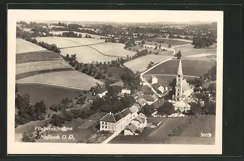 AK Nussbach, Dorf vom Flugzeug aus gesehen