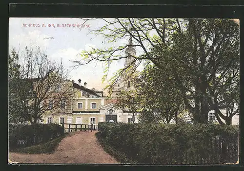 AK Neuhaus a. Inn, Partie am Klostereingang