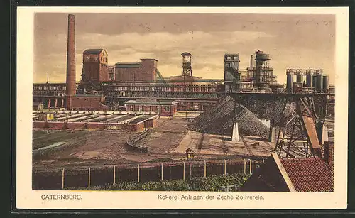 AK Caternberg, Blick auf die Kokerei-Anlagen der Zeche Zollverein
