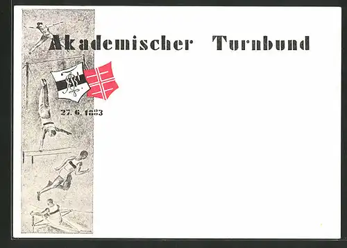 AK Akademischer Turnbund mit Turnern, 27.6.1883, turnen