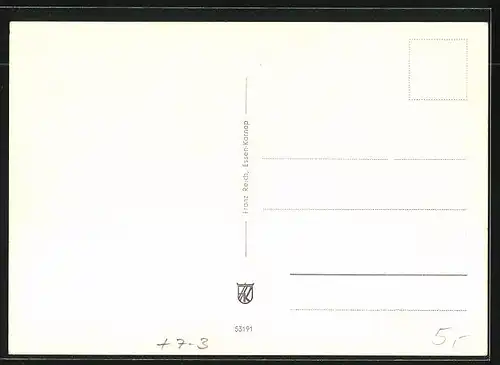 AK Essen-Karnap, Rhein-Herne-Kanal mit RWE, Kohle-Zeche Mathias Stinnes I, II, V, Karnaper Strasse, Ev. Kirche