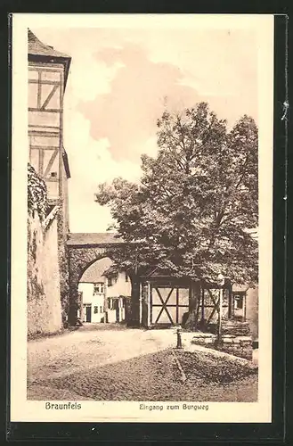 AK Braunfels, Eingang zum Burgweg