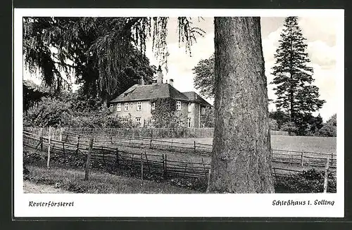 AK Schiesshaus, Blick zur Revierförsterei