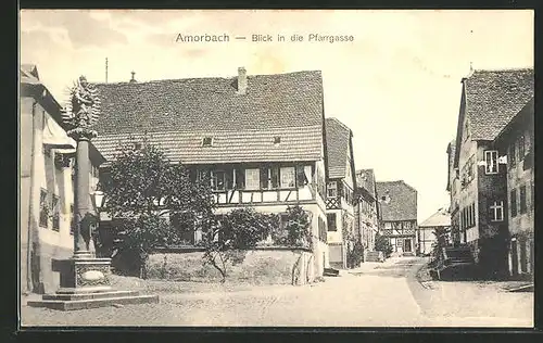 AK Amorbach, Blick in die Pfarrgasse