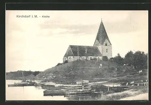 AK Kirchdorf i. M., Blick zur Kirche