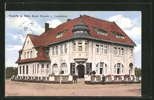 AK Teupitz, Partie am Hotel Schenk v. Landsberg