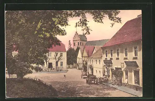 AK Teupitz, Strasse am Marktplatz