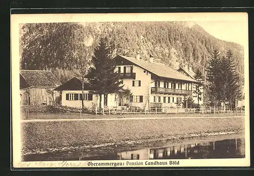 AK Oberammergau, Hotel-Pension "Landhaus Böld"