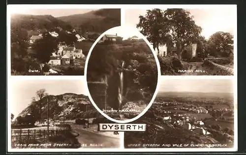 AK Dyserth, Marian Mill, Dyserth waterfall, Craig Fawr