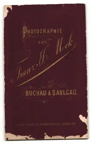 Fotografie Franz J. Mock, Buchau, Saulgau, Portrait junge Frau mit zusammengebundenem Haar