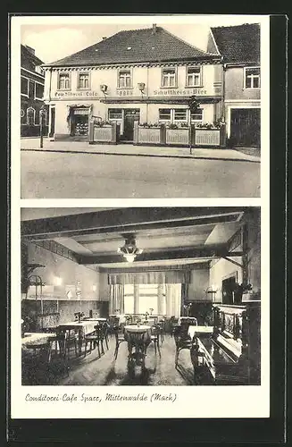 AK Mittenwalde, Conditorei-Café Sparr