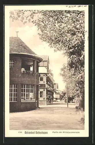 AK Boltenhagen, Strasse Mittelpromenade