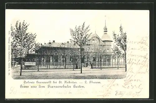 AK Berlin-Grunewald, Franzensbader Garten, Colonie Grunewald bei St. Hubertus, ab 1923 Synagoge