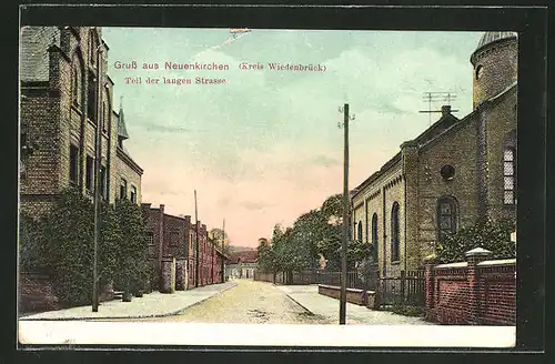 AK Neuenkirchen, Synagoge und Blick in die Lange Strasse