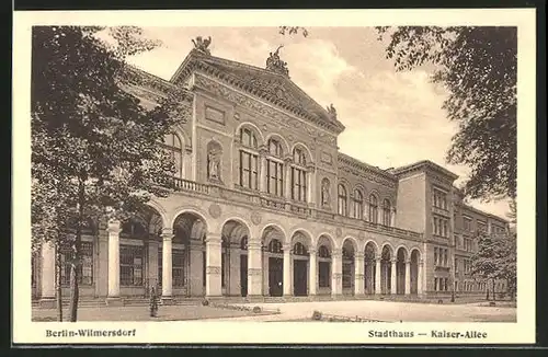 AK Berlin-Wilmersdorf, Stadthaus in der Kaiser-Allee