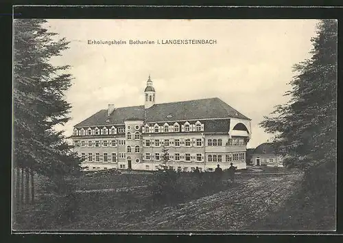AK Langensteinbach, Blick zum Erholungsheim Bethanien