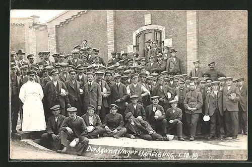 AK Hammelburg, Gruppenbild im Durchgangslager im Oktober 1919