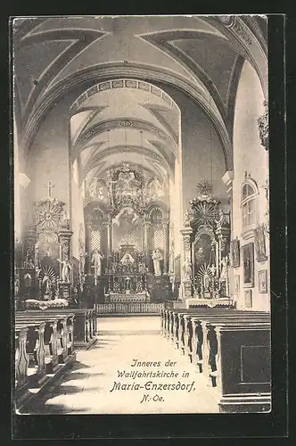 AK Maria-Enzersdorf, Innenansicht der Wallfahrtskirche