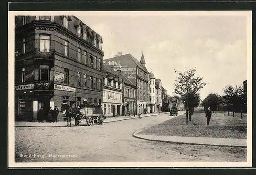 AK Rendsburg, Gasthaus Reichskrone in der Herrenstrasse