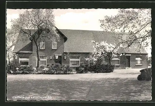 AK Gescher i. Westf., Blick zum Gasthof zur Rauschenburg