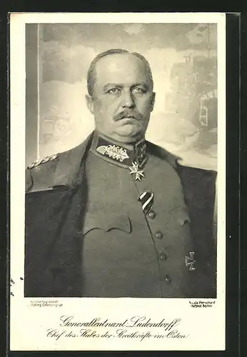 AK Generalleutnant Ludendorff, Chef des Stabes der Streitkräfte im Osten