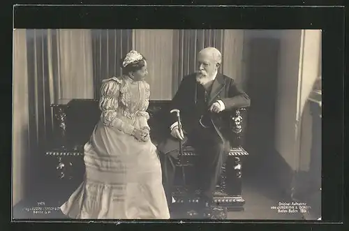 AK Grossherzogin Luise und Grossherzog Friedrich von Baden