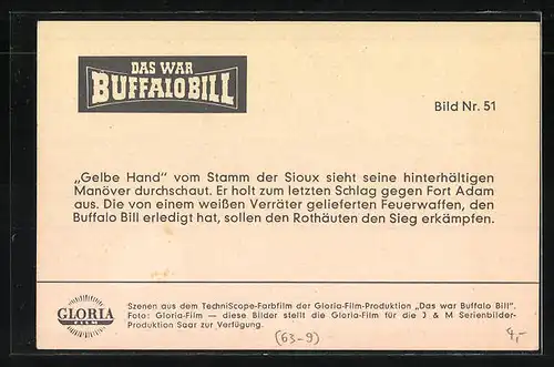 AK Szene aus dem Film "Das war Buffalo Bill"