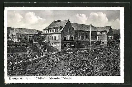 AK Eschershausen, Blick zur Wilhelm Raabe-Schule