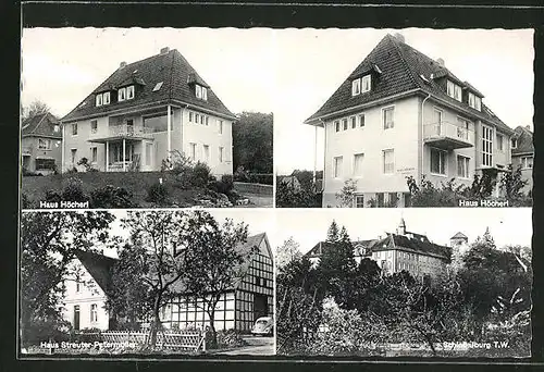 AK Iburg, Schloss, Haus Streuter-Petermüller, Haus Höcherl