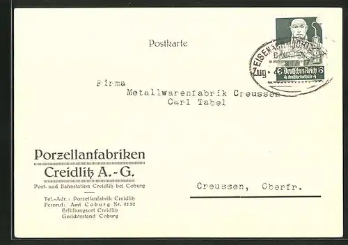 AK Creidlitz, Porzellanfabrik AG