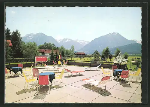 AK Oberstdorf / Allgäu, Hotel-Kneippkurhaus "Christl. Hospiz"