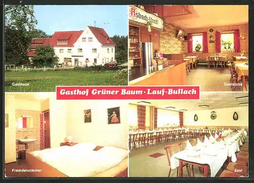 AK Lauf-Bullach, Gasthaus zum grünen Baum